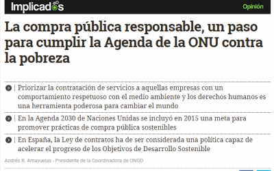 La compra pública responsable, un paso para cumplir la Agenda de la ONU contra la pobreza