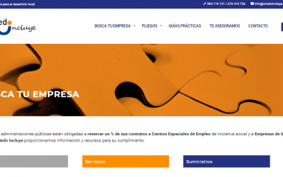 Web www.oviedoincluye.com y Guía de contratos reservados y cláusulas sociales para empresas de inserción
