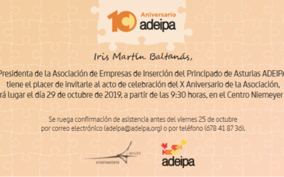 El 29 de octubre celebramos en Avilés nuestro X Aniversario