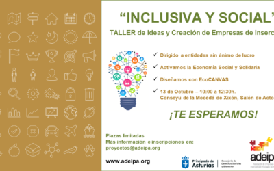 TALLER de Ideas y Creación de Empresas de Inserción  “INCLUSIVA Y SOCIAL”