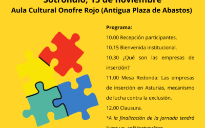 JORNADA DIVULGATIVA; “Empresas de Inserción: herramienta local contra la exclusión” en Sotrondio
