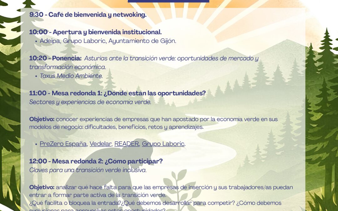 Jornada “Transición verde con impacto social”. Gijón, 27 de mayo.